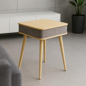 Đồ Nội Thất Mới <span class=keywords><strong>2025</strong></span> Log Màu Vuông Bằng Gỗ Bàn Cà Phê Không Dây Sạc Giá Rẻ Nhất <span class=keywords><strong>Bluetooth</strong></span> Loa - Product Image 1