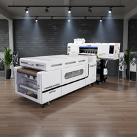 AUDLEY Printer DTF Profesional 60cm dengan Oven 4 Head Mesin Cetak DTF untuk Produksi Pakaian dan Tekstil Kustom