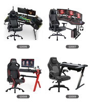 Table de bureau d'ordinateur en forme de K Offre Spéciale a mené le bureau de jeu rose clair pour des filles en bois