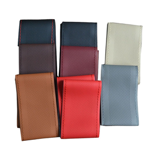 Promotion qualité cuir <span class=keywords><strong>volant</strong></span> couverture 38cm voiture Sport universel PVC sac <span class=keywords><strong>cousu</strong></span> à la main <span class=keywords><strong>cousu</strong></span> toute couleur prix pas cher - Product Image 1