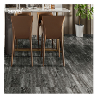 Suelo de vinilo de PVC antimoho moderno, piedra compuesta SPC impermeable 100% para tratamiento de superficie de revestimiento UV de hoteles