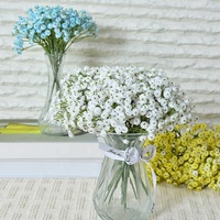 5 Tangkai 45 Bunga Baby's Breath Buatan, Batang Tunggal, Sentuhan Lembut, Bunga Plastik Buatan untuk Thanksgiving & Hari Ibu
