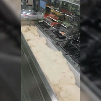 Ligne de production automatique de paratha en couches KEYFOOD en acier inoxydable avec système de comptage, capacité de 5000 pièces/heure