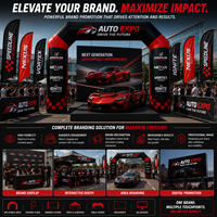 Arche gonflable CATC Motorsport |   Entrée de marque personnalisée pour les salons automobiles et les essais routiers |   Porte publicitaire robuste et imperméable