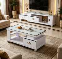 Ensembles de salon modernes 2026 : Meuble TV, Table basse de luxe avec rangement, Table basse de salon, Armoire de rangement