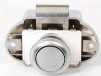 Serrure à bouton-poussoir RV en ABS et alliage de zinc, sans clé, pour caravanes, camping-cars, bateaux, tiroirs et armoires