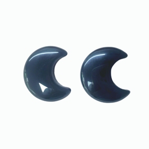 Compresse oculaire massante en obsidienne 100 % pierre naturelle pour les soins du contour des yeux, outil de beauté pour le visage - Product Image 1