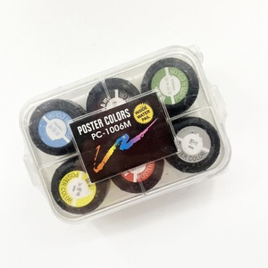 6 Colors Available Plastic Box Package Non-toxic Poster Colour for School Children <b>Drawing</b> - Product Image 4