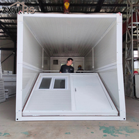 Maison conteneur pliable toutes saisons 20 pieds, 2 chambres, salle de bain, maison mobile préfabriquée, structure en acier, OEM