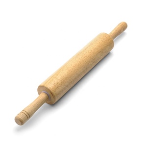 Cổ Điển Nướng Nhà Cung Cấp Công Cụ 17Inch Kẹo Ngọt Pastry Bột Con Lăn Bằng Gỗ Cán Pin Rose Gỗ Cán Pin - Product Image 1
