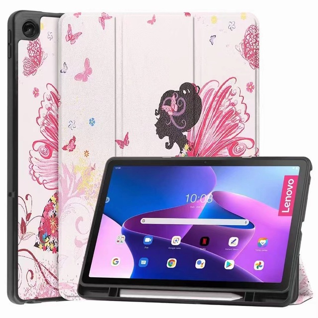 Smart Leather and PU Leather Tablet Case for iPad Mini M10HD Pencil Slot Smart Stand Apple Compatible