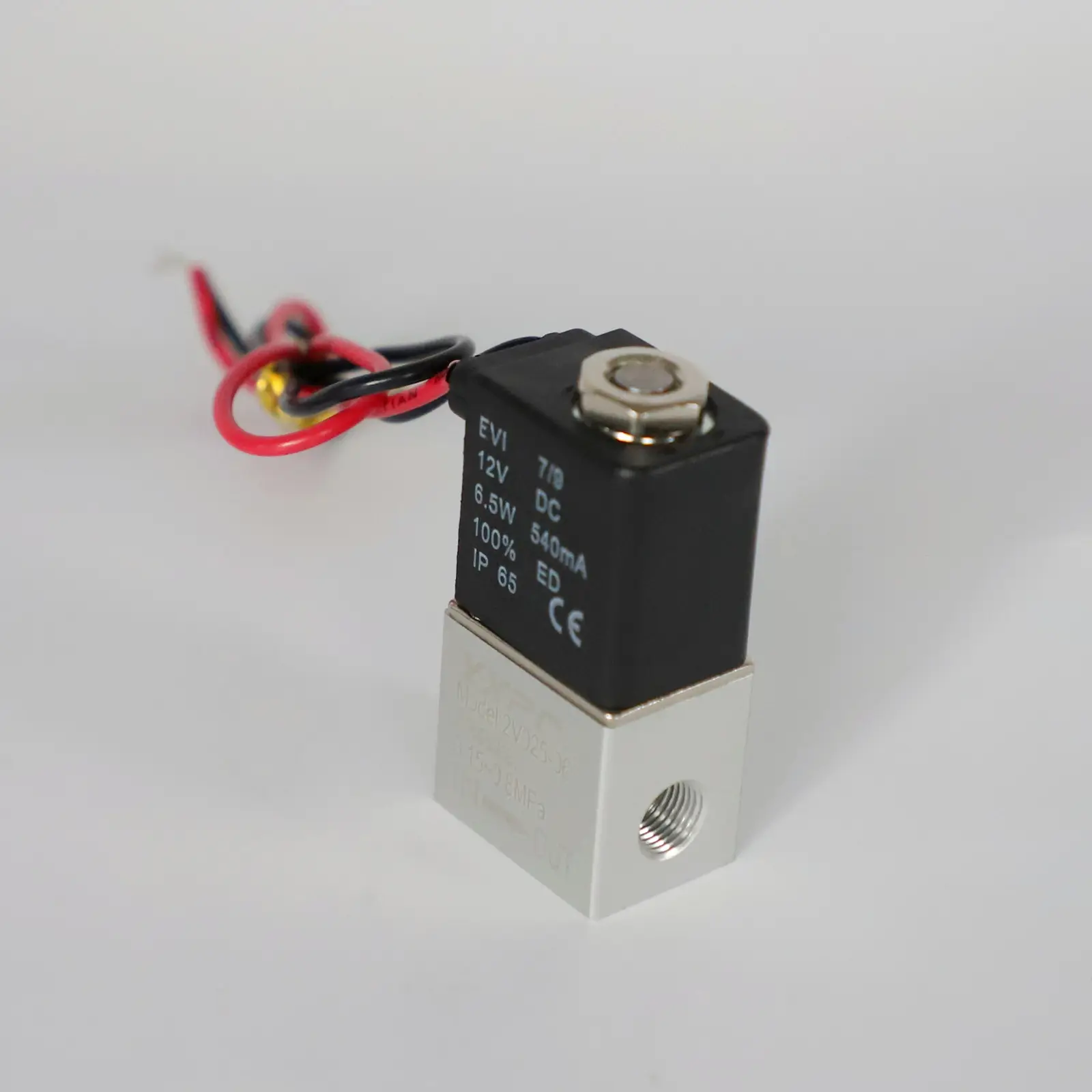 Xe cứu thương oxy hệ thống 2v025-08 2v025-06 thường đóng NC mini trực tiếp diễn xuất nhỏ hai chiều khí nén Van điện từ 1/8