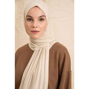 Bufanda de Piel Sintética de Algodón Beige - Product Image 5