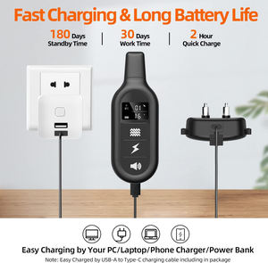 IPX7防水犬のトレーニング用首輪反射カスタムロゴリモコン付き電子トレーニング首輪2犬 - Product Image 5