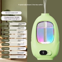 Diffuseur d'huiles essentielles sans eau 60 ml, 300 mAh, Shangri La, diffuseur d'air froid, 9 niveaux de brume, 360° °   Diffuseur automatique à pulvérisation en angle large