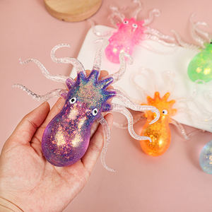 Juguete Antiestrés de Pulpo Mini de TPR con Purpurina, Regalo Promocional para Niños <span class=keywords><strong>y</strong></span> Niñas - Product Image 5