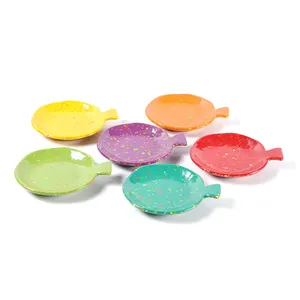 Melamine Sauce Dish Set Và Pan Scraper 5.9 "X 5.1" X 1.1 "Inch Trắng 80-Pack