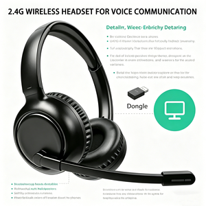 Auriculares Inalámbricos Bluetooth 2.4G, Reducción de Ruido ENC, Alta Fidelidad, Largo Alcance, 20H de Batería, con Adaptador para Oficina y Negocios - Product Image 1