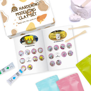 Tanah Liat Kering Udara Tidak Beracun untuk Patung Buatan Tangan, Perlengkapan Kerajinan Tembikar yang Bagus untuk Bermain di Rumah dan Sekolah, Set Tanah Liat untuk Mainan Anak dan Pembuatan Model - Product Image 4