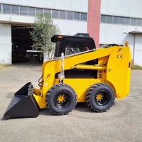 Hersteller Mini-Kompaktlader China Mehrzweck-Allradlader 1,2-Tonnen-Radlader mit Baggerfunktion