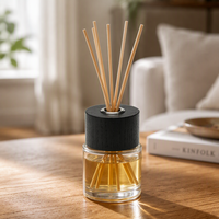 Couvercle de diffuseur d'aromathérapie en bois massif personnalisé, bouchon en bois pour bouteille d'huile parfumée personnalisée, accessoires écologiques pour la fragrance d'intérieur