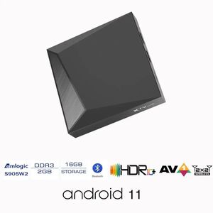 Xtv Air Smart <span class=keywords><strong>TV</strong></span> Box Android 11 Amlogic S905w2 2GB RAM 16GB ROM IPTV LAN 100M WiFi 5G Streamer Set-Top Box - Product Image 3