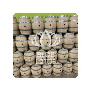 VENTE FLASH Baril en bois de lotus bleu 2025 Décoration rustique en bois - Product Image 1