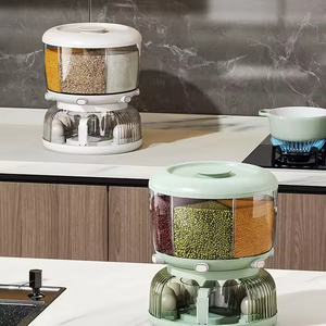 Xoay thực phẩm quả kín Ngũ Cốc Quả gạo Thùng hạt hộp gạo quả Gạo Hạt lưu trữ container - Product Image 6