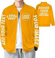 Chaqueta Bomber de Invierno Personalizada con Diseño en 4 Lados, Unisex, Estilo Urbano, Gráficos DIY, Tallas Grandes
