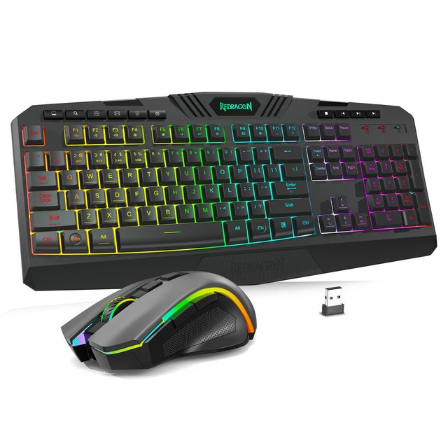 OEM ODM S101MKS Gaming Keyboard and Mouse Wireless with TriMode RGB Keyboard and 4800 DPI Gaming Mouse 10 Independent Multimedia