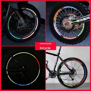 Accesorio adhesivo reflectante para rueda de bicicleta impermeable duradero compatible con todas las bicicletas de carretera y <span class=keywords><strong>MTB</strong></span> - Product Image 5