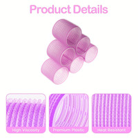Bigoudis auto-agrippants sans chaleur pour coiffure, outils de coiffage adhésifs, rouleaux à cheveux auto-agrippants, vente chaude