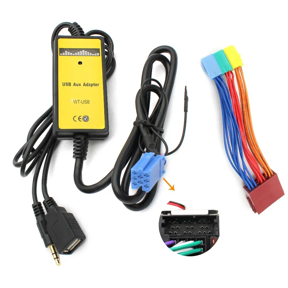 Bediffer Cavo Adattatore AUX Per BMW E46 1998-2006 – Ingresso MP3 Da 3,5 Mm – Lunghezza 120-150 Cm