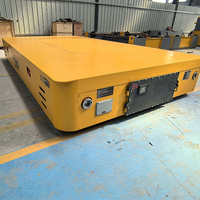 Chariot de transfert électrique à batterie 1-100T avec télécommande sans fil, chariot plat pour atelier, entrepôt, logistique