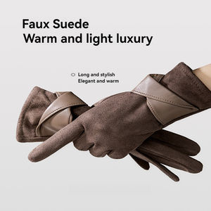 ถุงมือ<span class=keywords><strong>จัก</strong></span>รยานบุนวมกันหนาวที่<span class=keywords><strong>มี</strong></span>โบว์ดีไซน์ให้ความอบอุ่นทำจากโพลีเอสเตอร์และสแปนเด็กซ์หน้าจอสัมผัสและคุณสมบัติกันลม - Product Image 1