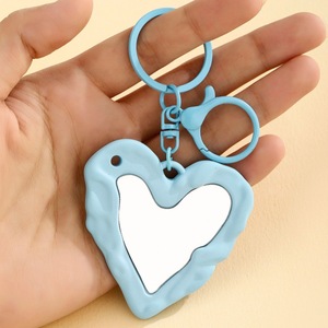 Acrylic Heart <b>Mirror</b> Keychain Cute Portable Makeup Keyring Heart Shape Compact <b>Mirror</b> Bag Charm <b>Plastic</b> <b>Mirror</b> Pendant Gift - Product Image 5