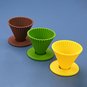Filtre à café en silicone pour préparation par infusion, diamètre 10,5 cm, avec anneau de base - Product Image 3