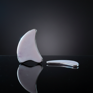 Planche de massage Gua Sha en acier inoxydable 304 de qualité OEM, outil de soin de <span class=keywords><strong>la</strong></span> peau pour le visage et le corps - Product Image 1