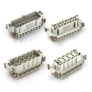 Connecteur Rectangulaire Robuste BYLJQ 16 20 <span class=keywords><strong>32</strong></span> 36 40 Broches, Courant Nominal <span class=keywords><strong>16A</strong></span>, Haute Stabilité Mécanique, Alliage de Cuivre Laiton pour PCB - Product Image 5