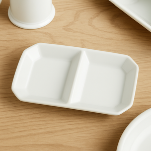 จานซอสหลายช่อง-ชามจุ่มสี่เหลี่ยมคุณภาพสูงสำหรับจัดเลี้ยงร้านอาหารและบ้าน - Product Image 1