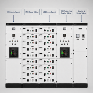 Soluzione Standard MNS MCC 415V 2500A per Progetti di Strutture Aeroportuali EN 61439 - Product Image 1