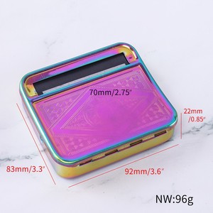 Óng ánh <span class=keywords><strong>70mm</strong></span> Cán thuốc Lá Trường hợp kim loại thuốc lá trường hợp - Product Image 3