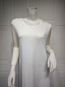 Abaya blanche sans manches, robe longue intérieure, vente en gros, Dubaï, Kaftan musulman, Ramadan, Aïd 2026, fournisseur d'usine - Product Image 4