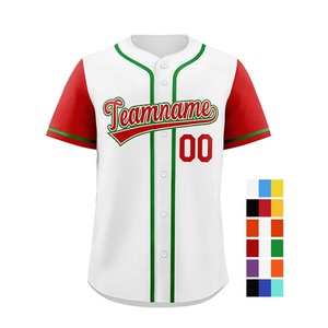 ชุดซอฟต์บอลโพลีเอสเตอร์พิมพ์ลายราคาถูก เสื้อเบสบอลสีชมพูเปล่า เสื้อยืดเบสบอลผู้ชาย - Product Image 4