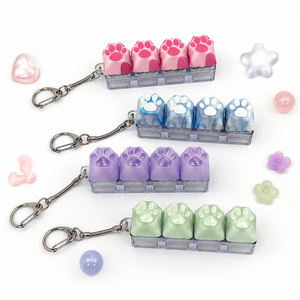 Llavero de acrílico con diseño de dibujos animados impreso con UV, spinner antiestrés para teclado, venta al por mayor, logotipo personalizado, regalo promocional OEM - Product Image 5
