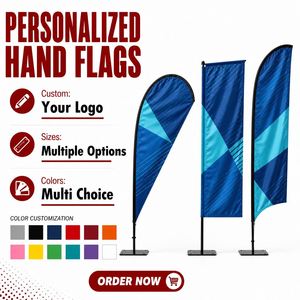 Personalización Integral de Banderas Tipo Lágrima con Asta, Color, Tamaño, Patrón y Material Personalizables, Venta al Por Mayor - Product Image 1
