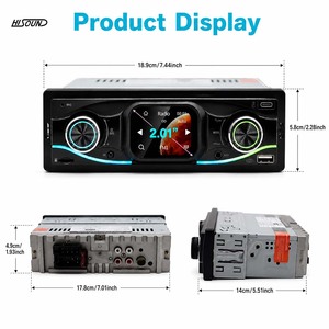 Reproductor MP3 Para Auto 1 Din Pantalla Tactil Radio BT USB AUX FM Con DSP EQ Control Por App RGB LED Universal - Product Image 4