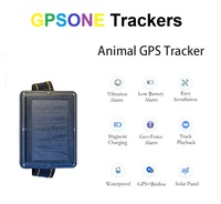 Rastreador GPS 4G con Energía Solar, Plástico, Impermeable IP67, Geocerca, Dispositivo de Rastreo de Ganado, Historial de Ubicación en Tiempo Real, Aplicación GPSONE