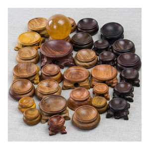 Esferas <span class=keywords><strong>huevos</strong></span> pastoral soporte de exhibición decorativo pedestal base madera bola de cristal soporte de exhibición artesanía decoración del hogar - Product Image 1