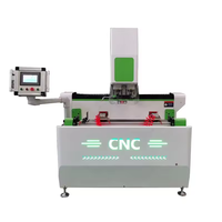 Machine de fraisage et de perçage CNC pour profilés aluminium, routeur copieur CNC pour la fabrication de trous de serrures de fenêtres et de portes en PVC de 800 mm - Prix